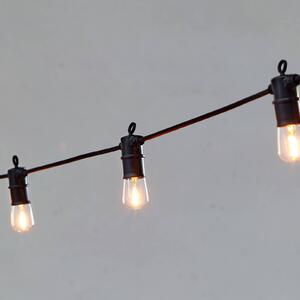 Markslöjd Łańcuch świetlny LED VIBE, uzupełnienie, 15 żarówek, IP44 Vibe, możliwość ściemniania, czarny, tworzywo sztuczne