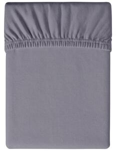 Jersey prześcieradło niebieskoszare 90 x 200 cm