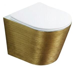Miska WC wisząca Corciano Optimo Classic Złoto-Biała 49x37x36 cm