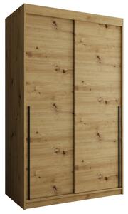 Szafa przesuwna Garderoba SIMA T 120 artisan + u. czarny