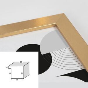 Złota ramka na zdjęcia w rozmiarze 30x30 cm FRAMAI®