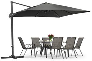 Parasol ogrodowy antracytowy Siena 3x3m Garden Point