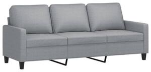 Sofa 3-osobowa z podnÃ³Å¼kiem, jasnoszara, 180 cm, tkaninÄ
