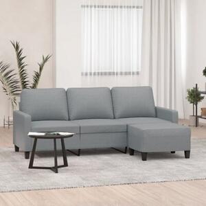 Sofa 3-osobowa z podnÃ³Å¼kiem, jasnoszara, 180 cm, tkaninÄ