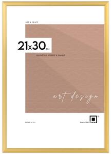 Ramka na zdjęcia 21x30 cm aluminiowa ramka złota do zdjęć 30x21 cm A4 LUCA®