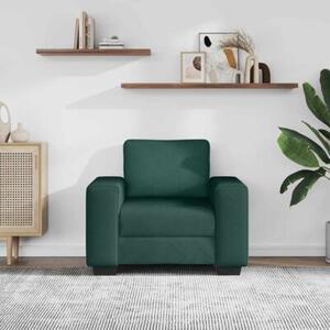 Sofa fotel ciemnozielony 100x77x82 cm tkanina