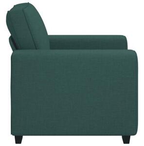Sofa fotel ciemnozielony 100x77x82 cm tkanina