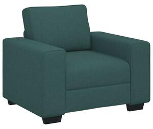 Sofa fotel ciemnozielony 100x77x82 cm tkanina