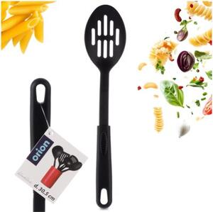 Łyżka cedzakowa czarna BLACKLINE 30,5 cm