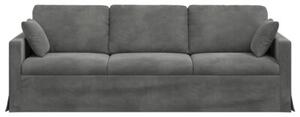ModuÅowa kanapa aksamitna w kolorze ciemnoszarym z ergonomicznym designem