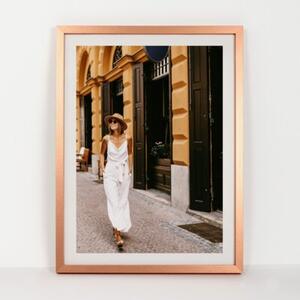 Ramka na zdjęcia 30x40 cm rama MDF ramki do zdjęć 40x30 cm kolor miedziany FRAMAI®