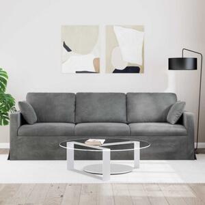 ModuÅowa kanapa aksamitna w kolorze ciemnoszarym z ergonomicznym designem