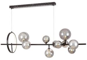 NOWOCZESNA LAMPA WISZĄCA CZARNO-DYMIONA MERIDO W9