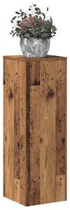 Stojak na rośliny, stare drewno, 33x33x100 cm