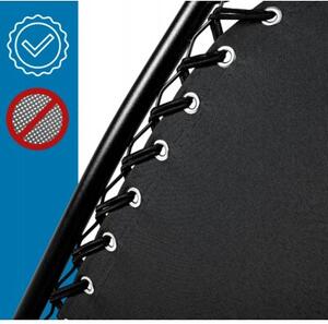 Leżak ogrodowy składany z regulacją i tacką 4w1 SAPPHIRE ACTIVE gravity oxford lekki Czarny