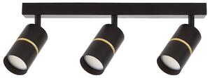 SPOT NOWOCZESNA LAMPA SUFITOWA CZARNA ASTI W3 LUMINA DECO