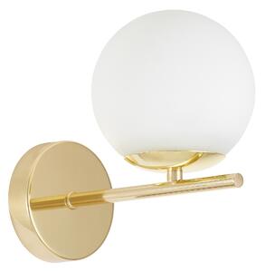 LAMPA ŚCIENNA KINKIET NOWOCZESNY KLASYCZNY ZŁOTY LEDO W1 LUMINA DECO
