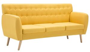 Sofa 3-osobowa tapicerowana tkaninÄ , 172x70x82 cm, Å¼Ã³Åta