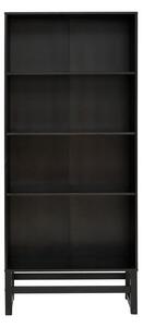 Czarny regal z drewna sosnowego 75x175 cm Jolene – Støraa