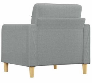 Fotel, jasnoszary, 60 cm, obity tkaninÄ