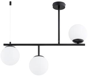 Alfa Żyrandol na drążku LUNA 3xE14/10W/230V czarny ALF62549