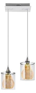 Venti LED Żyrandol na lince 2xLED/5W/230V biały/przezroczysty VE0078