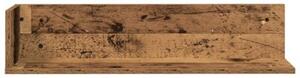 Półki ścienne, 2 szt., stare drewno, 75x16,5x16,5 cm