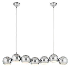 Metalowa lampa wisząca w kolorze srebra z metalowym kloszem Cupolo – Markslöjd
