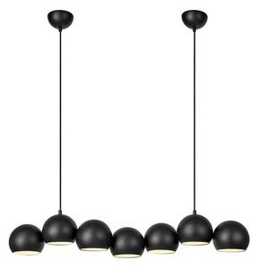 Czarna lampa wisząca z metalowym kloszem Cupolo – Markslöjd