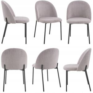 Nowoczesne stylowe krzesło kuchnia jadalnia salon ines KT207 sztruks taupe