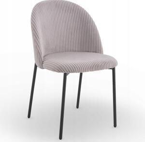 Nowoczesne stylowe krzesło kuchnia jadalnia salon ines KT207 sztruks taupe
