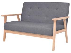Sofa 2-osobowa materiaÅowa, ciemnoszara