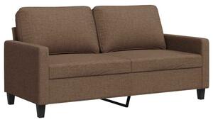 Sofa 2-osobowa, brÄ zowa, 140 cm, tapicerowana tkaninÄ