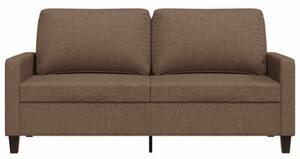 Sofa 2-osobowa, brÄ zowa, 140 cm, tapicerowana tkaninÄ