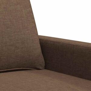 Sofa 2-osobowa, brÄ zowa, 140 cm, tapicerowana tkaninÄ