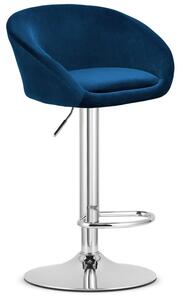Granatowy hoker tapicerowany H2-T93