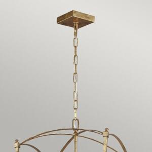 Lampa wisząca świeczki antyczne złoto Thayer 4xE14 40W Quintiesse