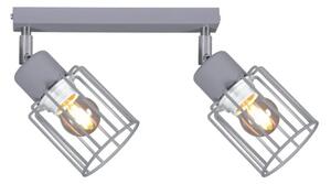 Szara lampa sufitowa druciana - S148-Syntio
