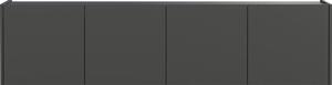 Antracytowa szafka pod TV 183x45 cm Piana – Germania