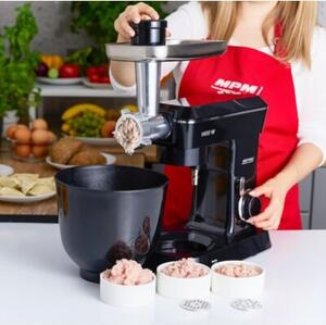 Robot kuchenny planetarny MPM MRK-24 1400W (2 misy) z maszynką do mięsa i blenderem kielichowym