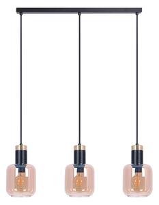Potrójna szklana lampa wisząca na listwie 14X A557 P6-F18