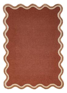 Dywan z mieszanki wełny tkany ręcznie w kolorze terakoty 160x230 cm Rivo Wool – Flair Rugs