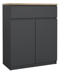 Ciemnoszara komoda 80x100x40 cm Naia – Tvilum