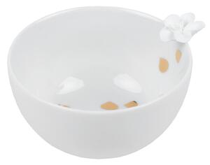 Biała porcelanowa miska FLOWER