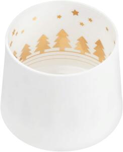 Räder Biały porcelanowy świecznik FIR FOREST