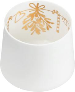 Räder Biały porcelanowy świecznik MISTLETOE