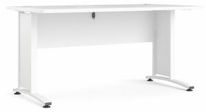 Białe biurko PRIMA OFFICE bez szuflady 80400