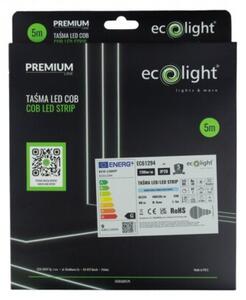 Taśma LED COB 480 24V 9W/m 6000K 5m IP20 FREE CUT cięcie w dowolnym miejscu Ecolight