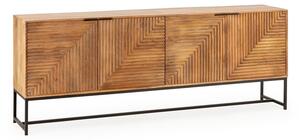 Komoda z litego drewna mango w naturalnym kolorze 210x80x40 cm Nereida – MOME