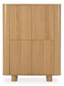 Szafka w dekorze dębu w naturalnym kolorze 100x133x40 cm Padoc – MOME